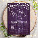 Search for rustic wood birthday invitations String lights