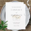Search for gold and white wedding invitations Modern