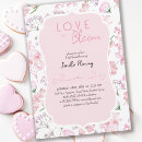 Search for love is sweet bridal shower invitations Pink
