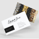 Search for leopard print business cards Minimalist