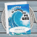 Search for beach 1st birthday invitations Surfs up