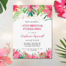 Search for luau 40th birthday invitations Hawaiian