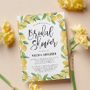 Search for lemon shower invitations Typography