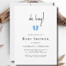 Search for stylish baby boy shower invitations Blue