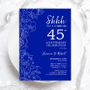 Search for simple royal blue wedding invitations Floral