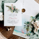 Search for flamingo baby shower invitations Palm tree