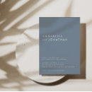 Search for dusty blue wedding invitations Contemporary
