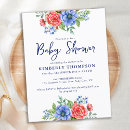 Search for patriotic baby shower invitations Military