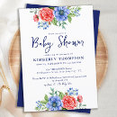 Search for patriotic baby shower invitations Military