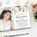 Search for ivory quinceanera invitations Floral