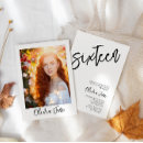 Search for photo sweet 16 invitations Minimalist