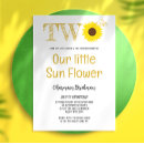 Search for sun flower invitations Gender neutral