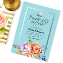 Search for teal silver bridal shower invitations Modern