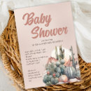 Search for desert baby shower invitations Cactus