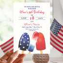 Search for pop star birthday invitations Patriotic