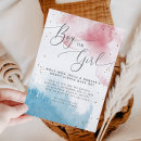 Search for gender reveal invitations boy or girl