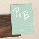 Search for mint wedding invitations Minimalist