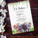 Search for twin elephant baby shower invitations Modern