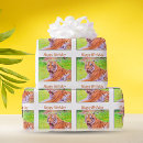 Search for orange tiger wrapping paper Happy birthday
