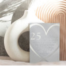Search for elegant 25th wedding anniversary invitations Heart