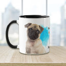 Search for pug dog mugs Blue