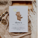 Search for baby bear birthday invitations Balloon