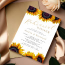 Search for sunflower rehearsal dinner invitations Flowers