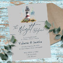 Search for lighthouse rehearsal dinner invitations Coastal
