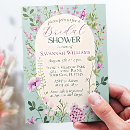 Search for delicate bridal shower invitations Floral