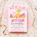 Search for tutti frutti 2nd birthday invitations Watermelon