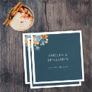 Search for navy and orange napkins Rustic