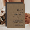 Search for leather wedding invitations Brown