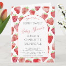 Search for strawberry baby pregnancy invitations Berry sweet