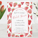 Search for strawberry bridal invitations Berry sweet