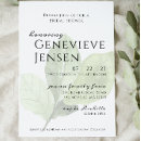 Search for green leaves bridal shower invitations White
