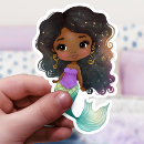 Search for black and white mermaid stickers For kids