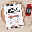 Search for boy second birthday invitations Chequered flag