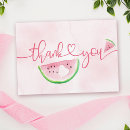 Search for melon thank you cards Pink green