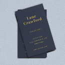 Search for navy blue and gold business cards Professional