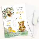 Search for honey bear and bee invitations Watercolor