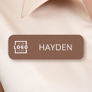 Search for magnetic name tags with magnetic back