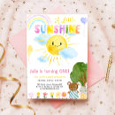 Search for boho rainbow birthday invitations You are my sunshine