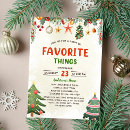 Search for favourite things party invitations Festive