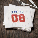 Search for baseball napkins Pinstripe