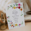Search for bohemian bridal shower invitations Flowers