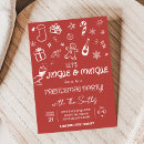Search for funky christmas invitations Red