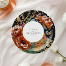 Search for floral wedding plates Simple minimalist