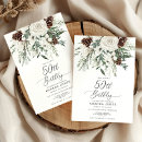 Search for winter 50th birthday invitations Elegant