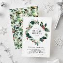 Search for greenery bridal shower invitations Winter