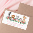 Search for animals return address labels Wild one